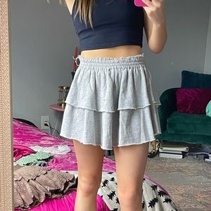 aerie ruffle mini skirt